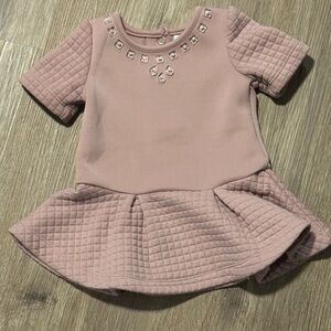 Pink Quilted Kids Dress